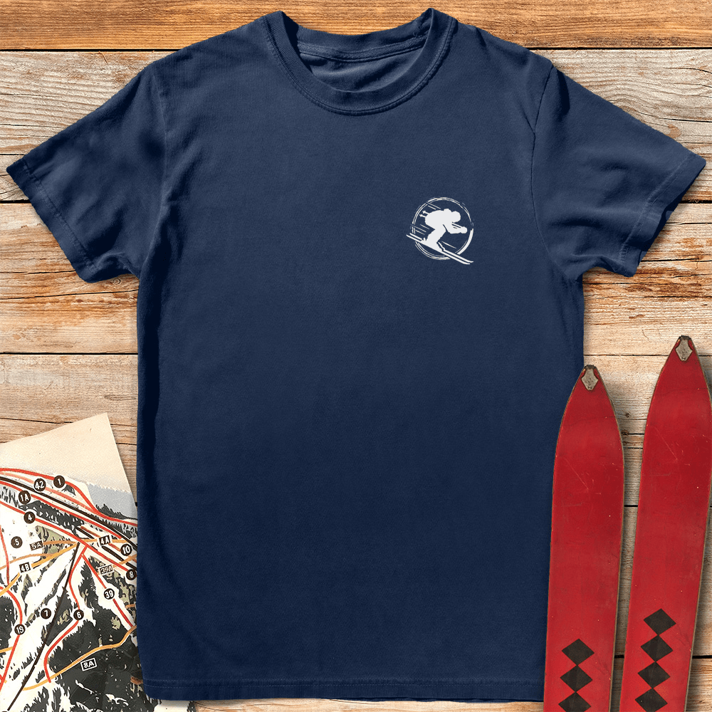 Circle Of Ski Pocket T Shirt Gift For Skier