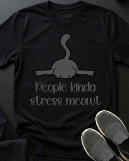 Stress Meowt Tee Gift For Cat Lover