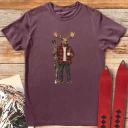 Chill Moose T Shirt Gift For Skier