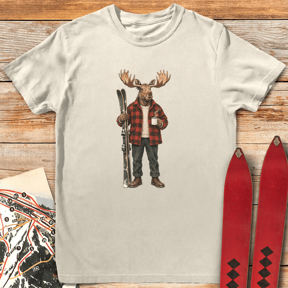 Chill Moose T Shirt Gift For Skier