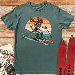 Dead Shredder T Shirt Gift For Skier
