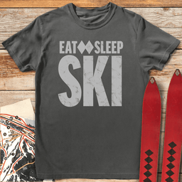 Eat Sleep Ski T Shirt Gift For Skier