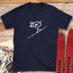 Full Tuck T Shirt Gift For Skier
