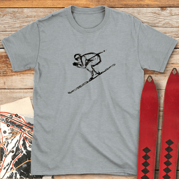 Full Tuck T Shirt Gift For Skier