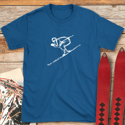 Full Tuck T Shirt Gift For Skier