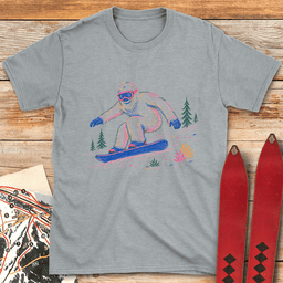 Color Yeti Snowboard T Shirt Gift For Snowboarder