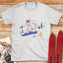 Color Yeti Snowboard T Shirt Gift For Snowboarder