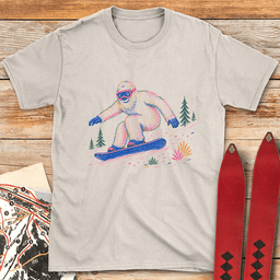 Color Yeti Snowboard T Shirt Gift For Snowboarder