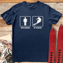Husband Shreds T Shirt Gift For Skier