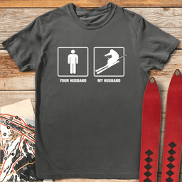 Husband Shreds T Shirt Gift For Skier
