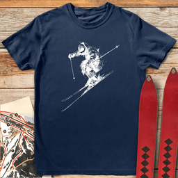 Rough Rider T Shirt Gift For Skier