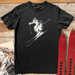 Rough Rider T Shirt Gift For Skier