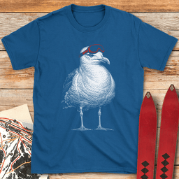 Seagull Skier T Shirt Gift For Skier