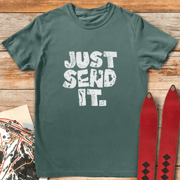 Just Send Gritty T Shirt Gift For Skier