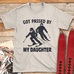 Passed By Daughter T Shirt Gift For Skier