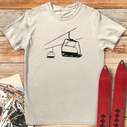 Chair Lift T Shirt Gift For Skier