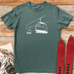 Chair Lift T Shirt Gift For Skier
