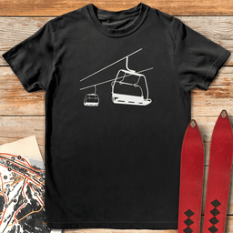 Chair Lift T Shirt Gift For Skier