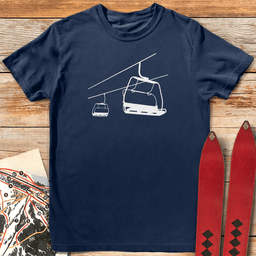 Chair Lift T Shirt Gift For Skier