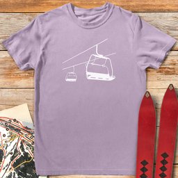 Chair Lift T Shirt Gift For Skier