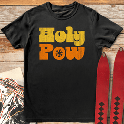 Holy Pow T Shirt Gift For Skier