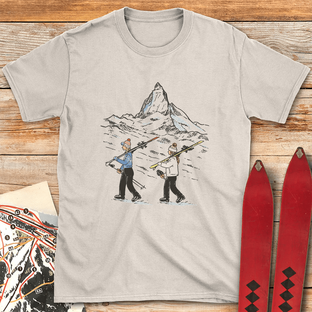 Girl Boot Pack T Shirt Gift For Skier