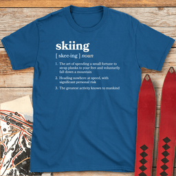 Definition Of Skiing T Shirt Gift For Skier