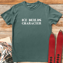 Ice Builds Character T Shirt Gift For Skier