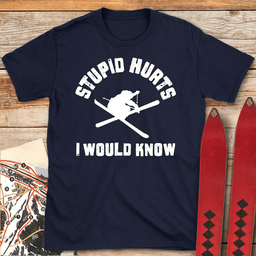 I Would Know T Shirt Gift For Skier