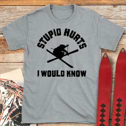 I Would Know T Shirt Gift For Skier