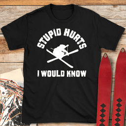 I Would Know T Shirt Gift For Skier
