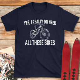 Lotta Bikes T Shirt Gift For Skier