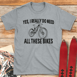 Lotta Bikes T Shirt Gift For Skier