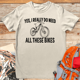 Lotta Bikes T Shirt Gift For Skier