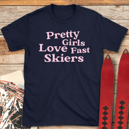 Girls Love Speed T Shirt Gift For Skier