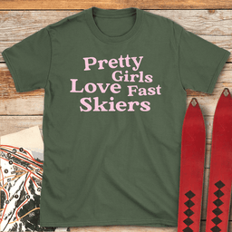 Girls Love Speed T Shirt Gift For Skier