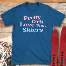 Girls Love Speed T Shirt Gift For Skier