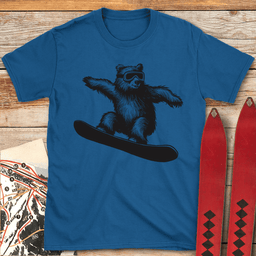 Radical Bear Boarder T Shirt Gift For Skier