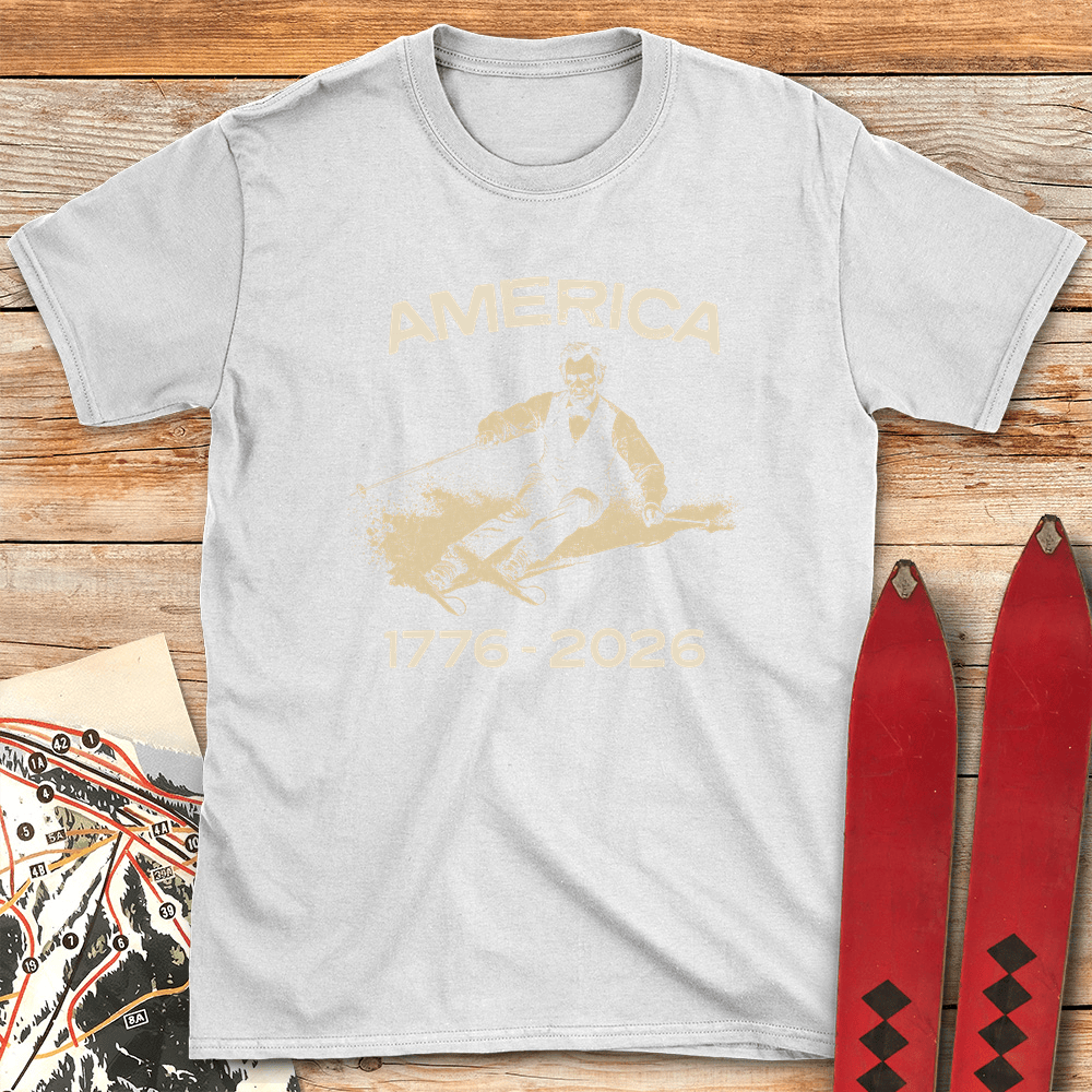 Lincoln Ski USA 250 T Shirt Gift For Skier