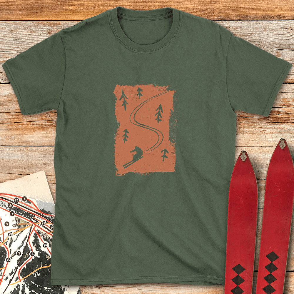 Glade Life T Shirt Gift For Skier