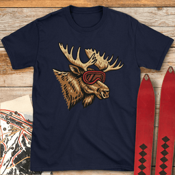 Ready Set Moose T Shirt Gift For Skier