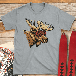 Ready Set Moose T Shirt Gift For Skier