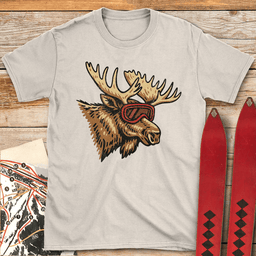 Ready Set Moose T Shirt Gift For Skier