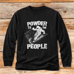 Powder To Skiers T Shirt Gift For Skier
