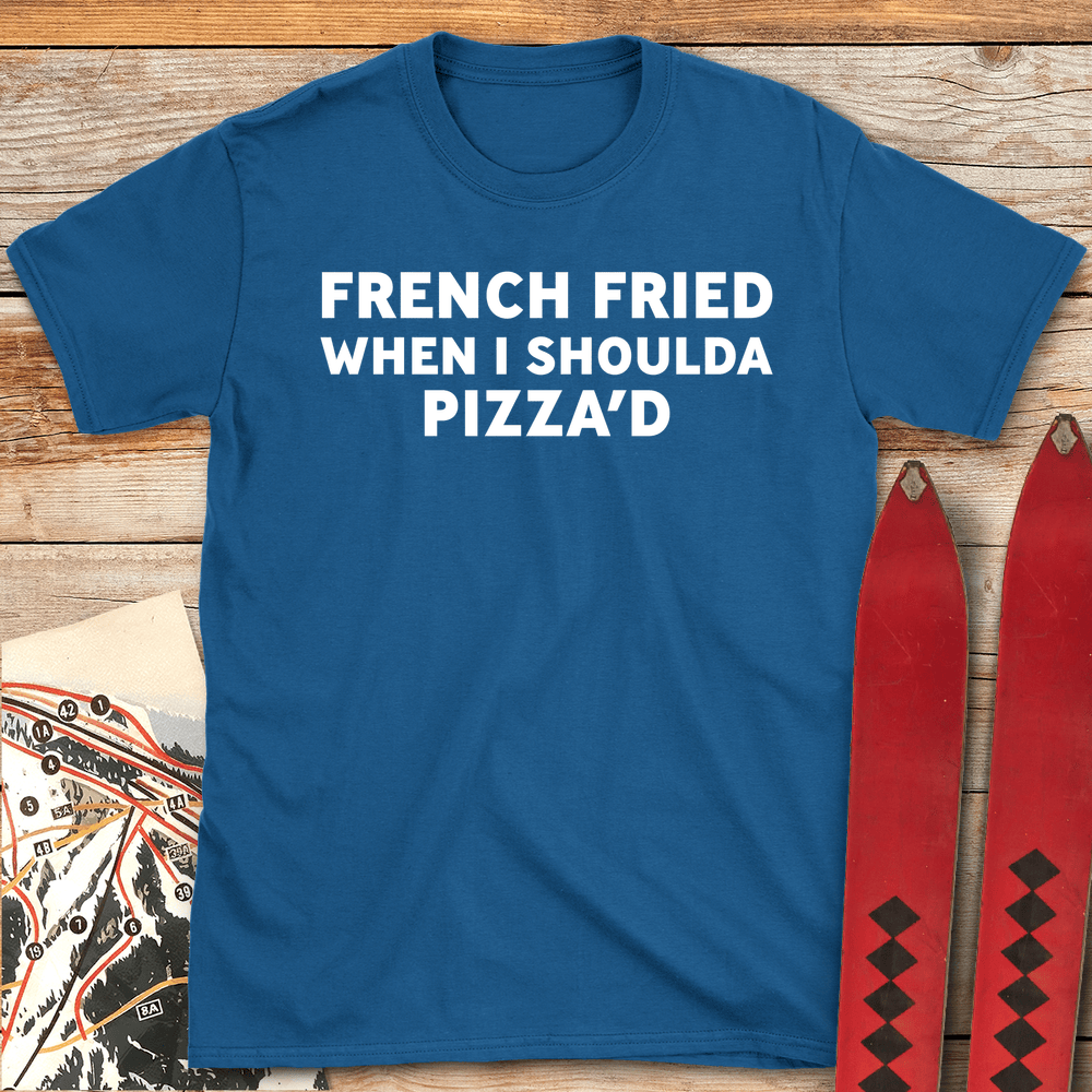 French Fries T Shirt Gift For Skier