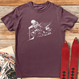 Power Powder Skier T Shirt Gift For Skier