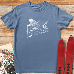 Power Powder Skier T Shirt Gift For Skier
