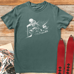 Power Powder Skier T Shirt Gift For Skier