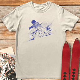 Power Powder Skier T Shirt Gift For Skier