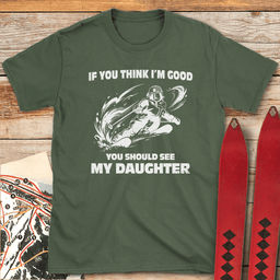 See My Daughter Ski T Shirt Gift For Skier